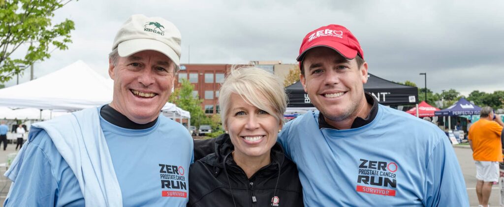 Smiling participants at the Zero Prostate Cancer Run event